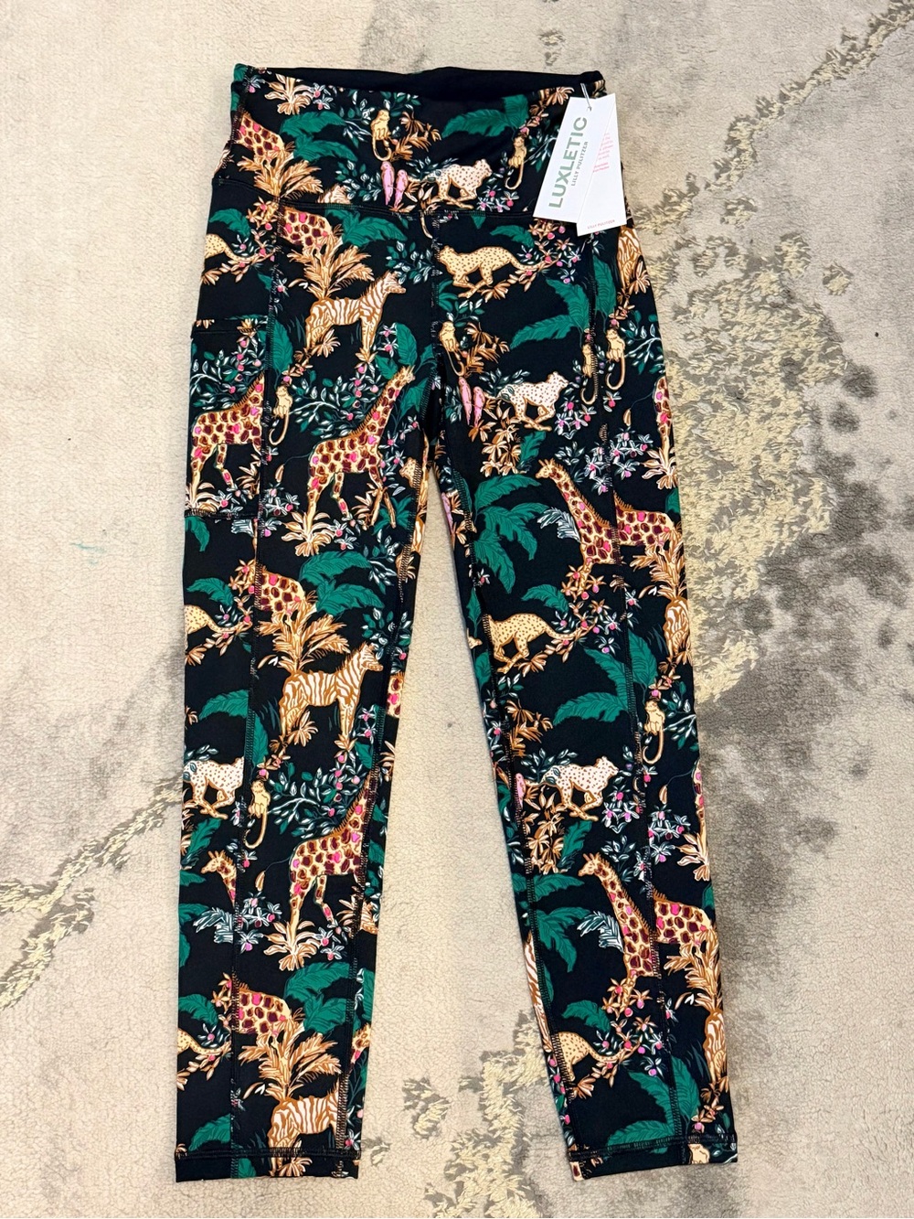 NWT Lilly Pulitzer High-Rise Midi Leggings Dancing in The Moonlight Sz S
